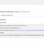 Webmaster Tools Website bestätigen